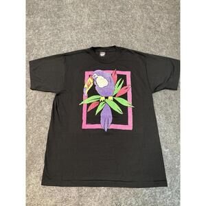 VINTAGE Shirt Mens Large Paradise Bird Puff The Wide Side Adult Tshirt USA Made